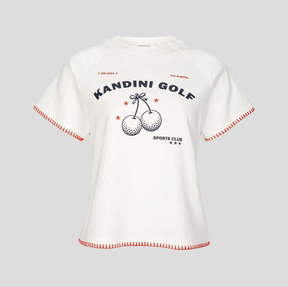 ステッチ ラグランTシャツ（アイボリー）