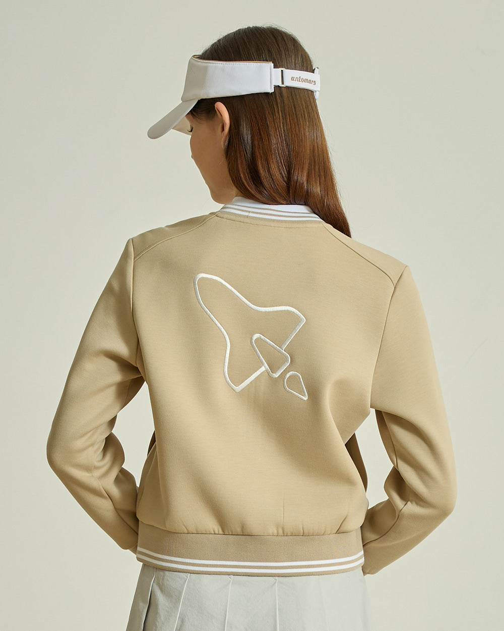スタジアムジャンパー（ベージュ）