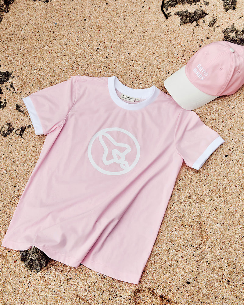 冷感トリコット Tシャツ（ピンク）