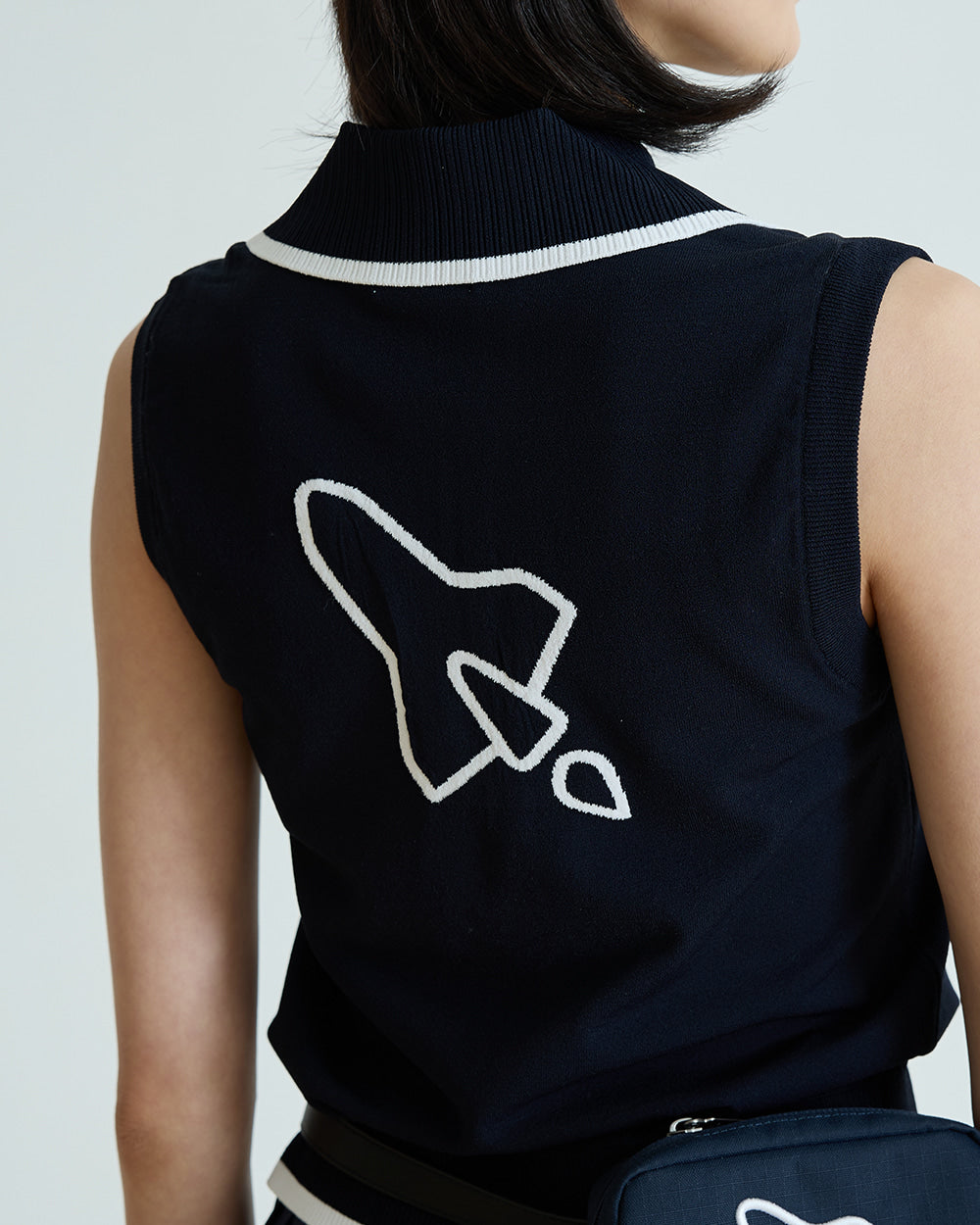 CALLAWAY APPAREL サマー スリーブレス ニット キャロウェイ アパレル 2024年秋冬モデル メンズ ロゴコラージュ