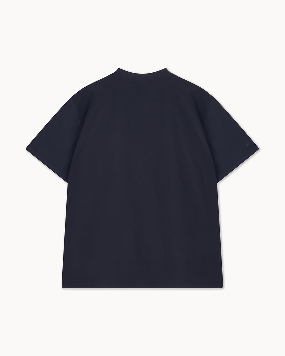 （メンズ）ウーブンポケット ハイブリッドTシャツ（ネイビー）