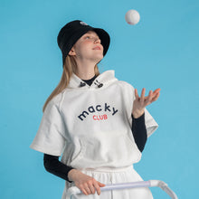 画像をギャラリービューアに読み込む, club half hoodie -White
