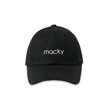 画像をギャラリービューアに読み込む, macky logo ballcap -Black
