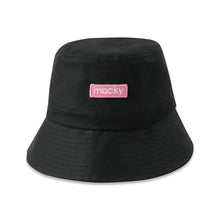 画像をギャラリービューアに読み込む, logo patch bucket hat -Black
