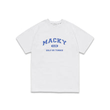 画像をギャラリービューアに読み込む, mackyclub T-shirt -White Blue
