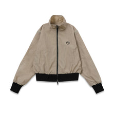 画像をギャラリービューアに読み込む, zip-up vest windbreaker-Beige
