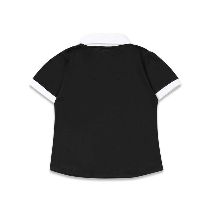 冷感素材 半袖ポロシャツ（ブラック）