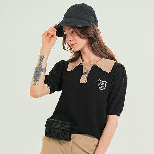 Big Collar ButtonKnit-SOMUA CLUB-韓国ゴルフウェア
