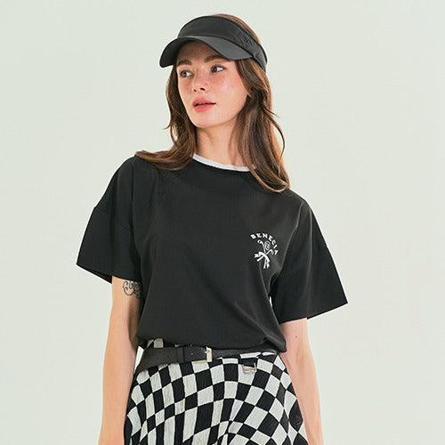 Bucket Round T-shirt-トップス,半袖シャツ-SOMUA CLUB-韓国ゴルフウェア