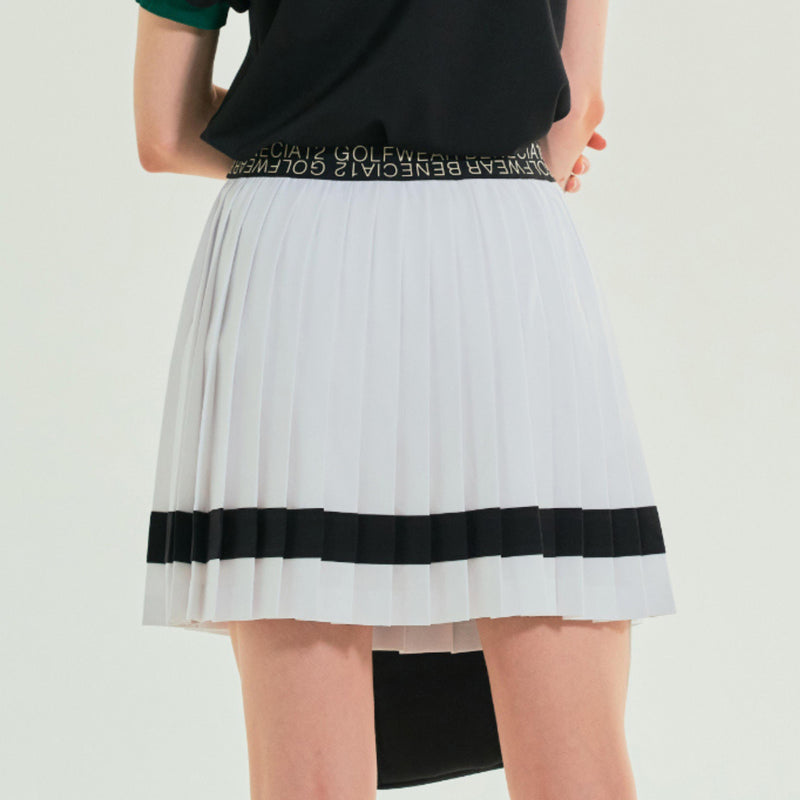 Color Line Pleats-Skirt-SOMUA CLUB-韓国ゴルフウェア