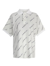 画像をギャラリービューアに読み込む, White, Printed boyfriend Polo shirts / short-トップス,Tシャツ,ポロシャツ-SOMUA CLUB-韓国ゴルフウェア
