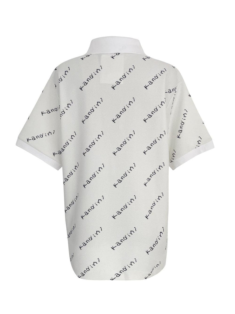 White, Printed boyfriend Polo shirts / short-トップス,Tシャツ,ポロシャツ-SOMUA CLUB-韓国ゴルフウェア